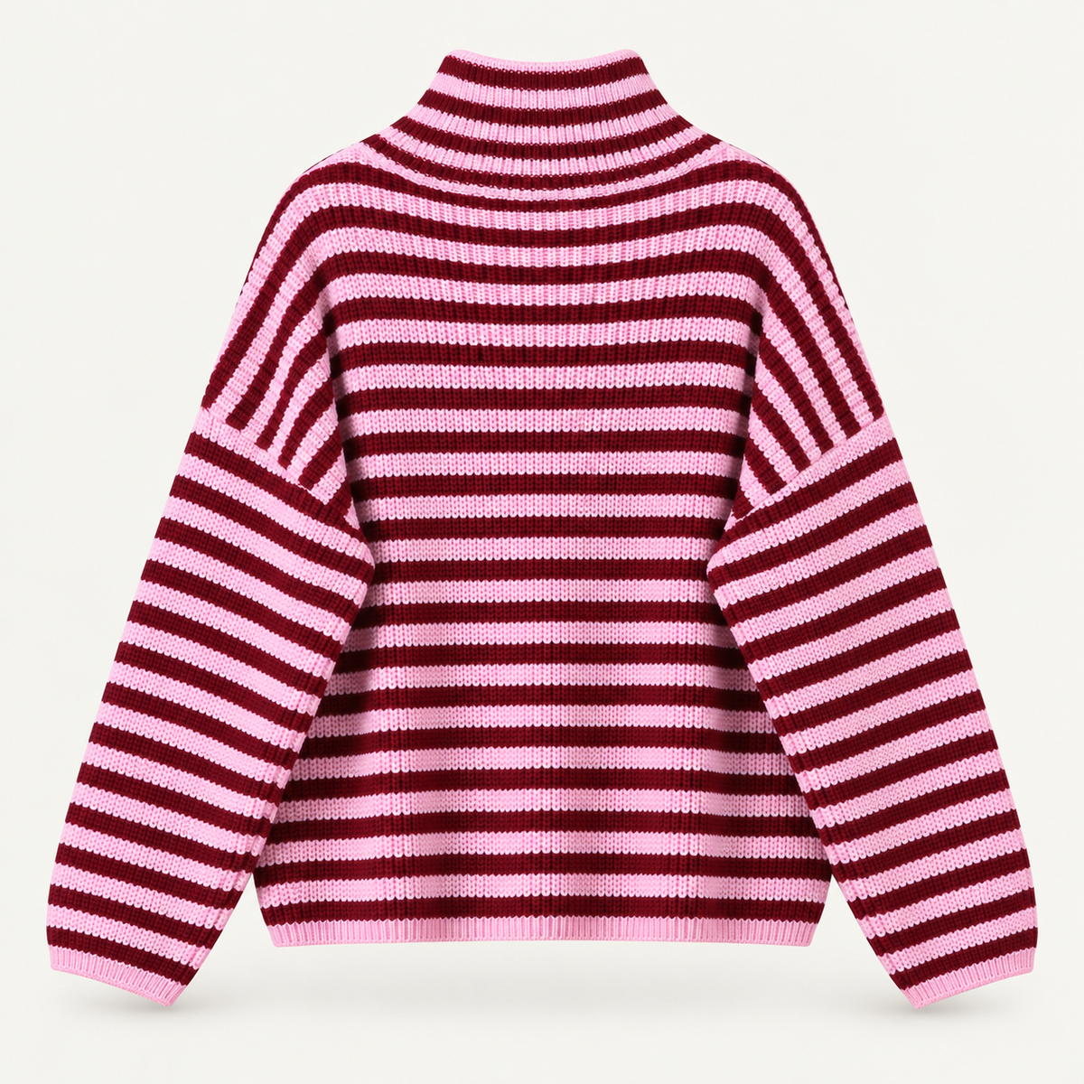 The Colette Striped Zip Cardigan