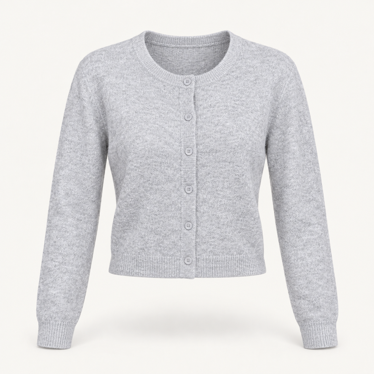 The Amelie Cropped Button Cardigan
